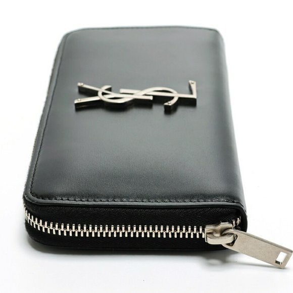 SAINT LAURENT Black Leather Wallet - Picture 4 of 7